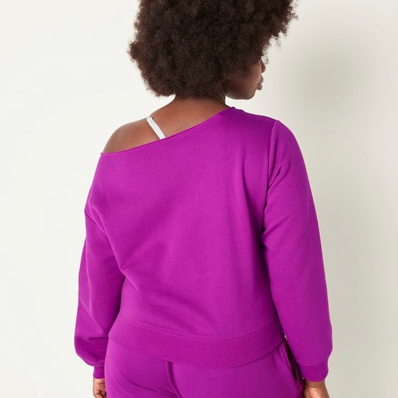 PINK
FLEECE CROPPED SWEATSHIRT - Picture 2 of 3